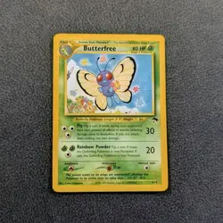 Butterfree 9/18 Southern Islands WOTC Vintage Pokemon Card - LP - Image 1