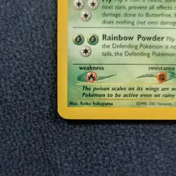 Butterfree 9/18 Southern Islands WOTC Vintage Pokemon Card - LP - Image 4