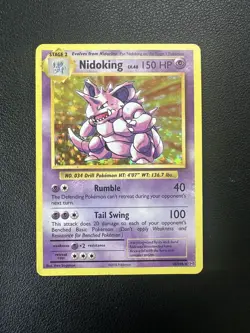 Pokemon Nidoking TCG XY Evolutions Holo Card 45/108 MP - Image 3