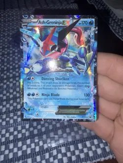 Pokemon TCG Ash-Greninja EX XY133 Holo Rare Promo Card NM/LP Condition - Image 1
