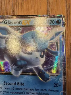 Pokemon TCG Glaceon EX Ultra Rare Card 20/124 Fates Collide HP - Image 4