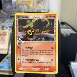 Pokemon TCG Rayquaza Holon Phantoms Card 26/110 Rare Delta Species LP - Image 1