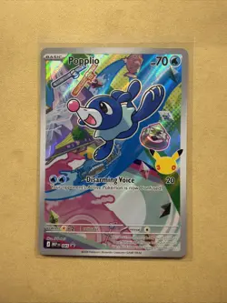 Popplio Full Art Promo Holo 043 Pokemon TCG Card 70HP Water - Image 1