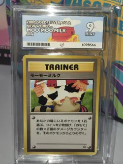 Pokemon Card Moo Moo Milk Japanese Banned Trainer Neo Genesis 2000 Ace Grade 9 - Image 1