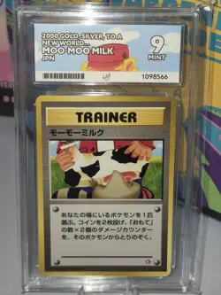 Pokemon Card Moo Moo Milk Japanese Banned Trainer Neo Genesis 2000 Ace Grade 9 - Image 2