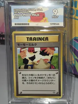 Pokemon Card Moo Moo Milk Japanese Banned Trainer Neo Genesis 2000 Ace Grade 9 - Image 3