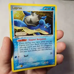 Lapras 8/92 Legend Maker Reverse Holo SWIRL Pokemon NM - Image 1