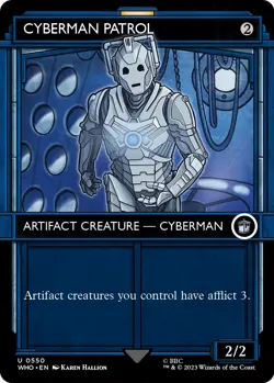 Magic The Gathering - Universes Beyond: Doctor Who Cyberman Patrol Showcase Foil - Image 1