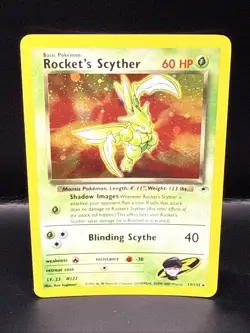 Pokemon TCG Rocket's Scyther Gym Heroes 13/132 Holo Unlimited Holo Rare - Image 2