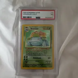 1999 Wizards of the Coast Pokemon Base Set Venusaur Holo 15/102 PSA 7 - Image 1