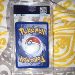 1999 Pokemon TCG Alakazam 1/102 Base Set Shadowless 1st Ed Holo PSA - Image 2