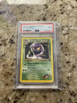 The Pokemon Company Koga's Arbok 25/132 Gym Challenge Rare Regular EN PSA 9 - Image 1