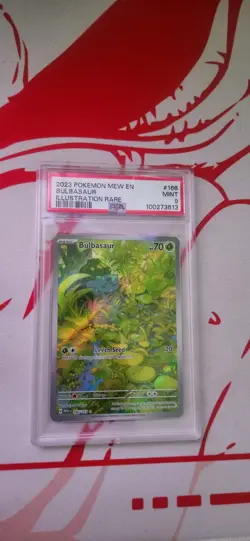 The Pokemon Company Bulbasaur 166/165 SV 151 Illustration Rare Holo PSA 9 EN - Image 2