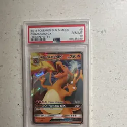 Pokemon TCG Hidden Fates Charizard GX Holo Ultra Rare #9/68 2019 PSA 10 - Image 1