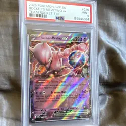 The Pokemon Company Team Rocket's Mewtwo ex SVP EN 216 Promo Holo PSA 9 - Image 2