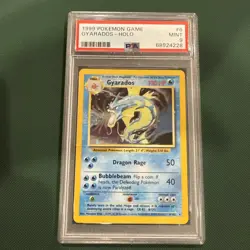 1999 Pokemon TCG Gyarados Base Set Holo Card 6/102 Unlimited Rare, PSA 9! - Image 1