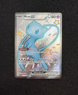 Pokemon TCG Mew ex 216/091 SV Paldean Fates Full Art Holo Shiny Secret Rare - NM - Image 1
