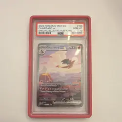 PSA 10 2023 POKEMON TCG SV 151 CHARIZARD EX SIR 199/165 EN HOLO CARD - Image 1