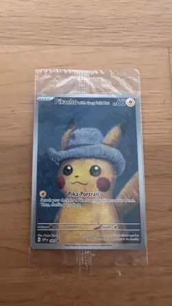 Pikachu with Grey Felt Hat #085 SVP EN Van Gogh Promo Pokemon Card Sealed NM - Image 1