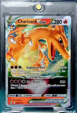 CHARIZARD RARE POKEMON CARD HOLO TCG TRADING CARD GAME FOIL FIRE - Image 1
