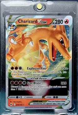 CHARIZARD RARE POKEMON CARD HOLO TCG TRADING CARD GAME FOIL FIRE - Image 4