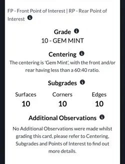 ACE 10 Pokemon Umbreon VMAX Alt Art 215/203 Evolving Skies PERFECT SUBGRADES - Image 3