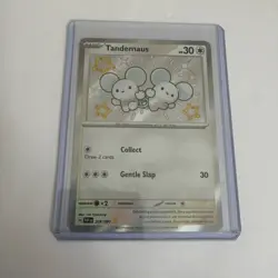 Tandemaus 209/091 Shiny Rare Paldean Fates Pokemon Card NM - Image 1
