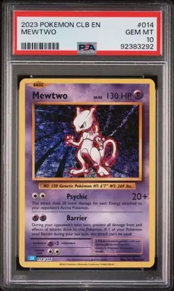 PSA 10 Mewtwo Holo - 014/034 CLB Classic Collection - Pokemon Graded Card - Image 1