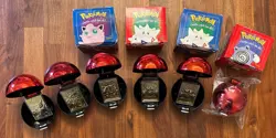 Lot of 6 Pokemon 23k Gold Plated Trading Card Ball 1999 Burger King, See Details - Image 1