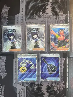Pokemon Pitch Black Gwynn 109/084 x2 Energy Switch Dark Bell Judge 5 Card Lot - Image 1