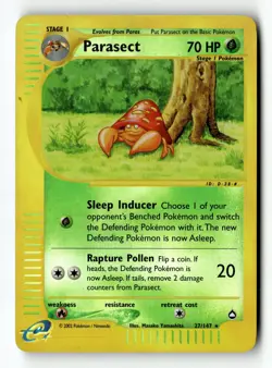 Pokemon Card Parasect Reverse Holo LP Aquapolis 27/147 - Image 1