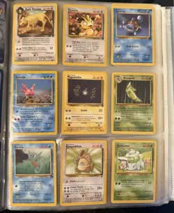 Vintage Pokemon Card Bundle WOTC Team Rocket Jungle Base 2 Bulbasaur Lot - Image 1