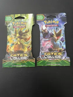 Pokemon XY Fates Collide Sleeved Booster Packs Sealed Lot Of 2 Great Condition - Image 1