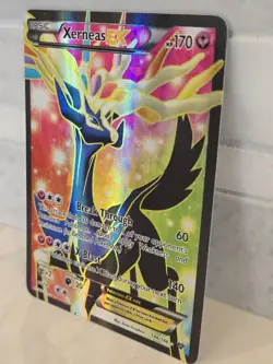 Pokemon TCG Xerneas-Ex Holo Full Art Ultra Rare Card XY 146/146 LP+ Condition - Image 2