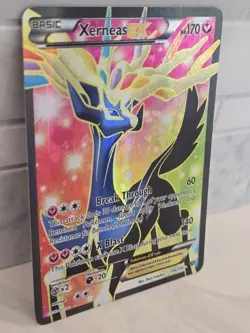Pokemon TCG Xerneas-Ex Holo Full Art Ultra Rare Card XY 146/146 LP+ Condition - Image 3