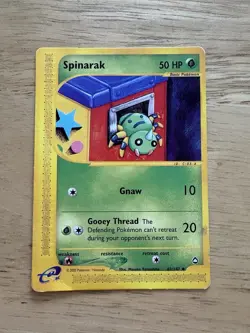 Pokemon Spinarak TCG Aquapolis 62/147 Uncommon Card - Image 1