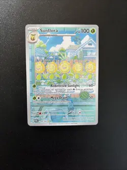 Pokemon TCG Sunflora Card Twilight Masquerade 169/167 Illustration Rare - Image 1