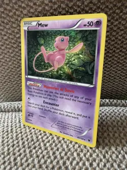 Pokemon Mew TCG Holo Rare Card 29/124 XY Fates Collide - Image 1