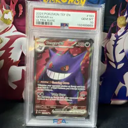 🔥Pokemon TCG Gengar EX Temporal Forces Ultra Rare Card 104/162 PSA 10💎 - Image 1