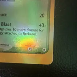 Pokemon Breloom 16/109 EX Ruby & Sapphire 2003 Reverse Holo Rare 70 HP English - Image 2