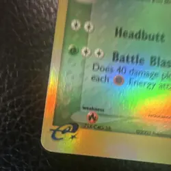 Pokemon Breloom 16/109 EX Ruby & Sapphire 2003 Reverse Holo Rare 70 HP English - Image 3