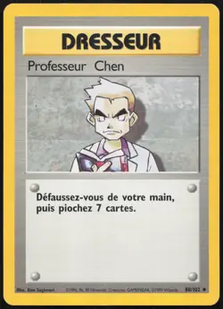 Carte Pokemon Professeur Chen 88/102 Set de base Francais - Image 1