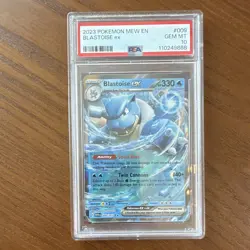The Pokemon Company Blastoise ex 009/165 SV 151 Holo EN PSA 10 2023 - Image 1