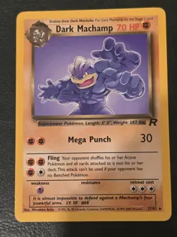 ​Dark Machamp 27/82 Rare Non-Holo - Team Rocket WOTC Pokemon Card - Vintage 2000 - Image 1