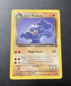 Dark Machamp 27/82 Rare Team Rocket - WOTC Pokemon Card LP - Image 1
