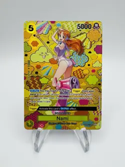 One Piece Card Game Nami OP08-106 SR SP Alternate Art Emperors in the New World - Image 1