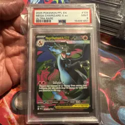 2025 Pokemon Phantasmal Flames Mega Charizard X ex #109/094 Ultra Rare PSA 9 - Image 1