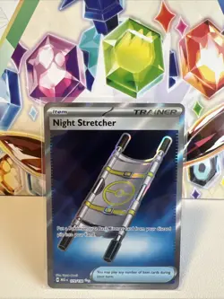 Night Stretcher 173/132 Ultra Rare Trainer Full Art - Pokemon Mega Evolution NM - Image 1