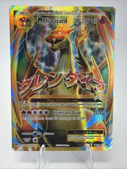 Pokemon TCG M Charizard EX (Full Art) Evolutions 101/108 Holo Ultra Rare XY NM - Image 1