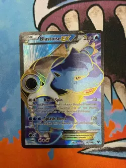 Pokemon Blastoise EX (142 Full Art) 142/146 - XY Base Set Holofoil VLP - Image 1